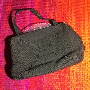 Authentic Vintage 60s Brown Genuine Corde Bag